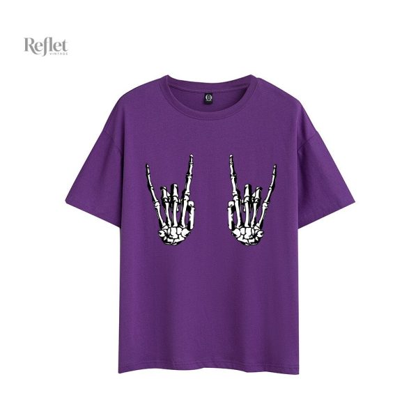 T-shirt féminin au design vintage rock