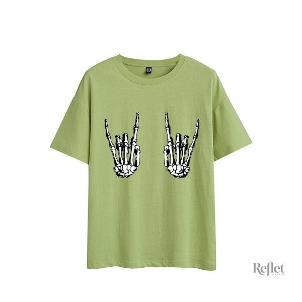 T-shirt rock pour femmes au look rétro