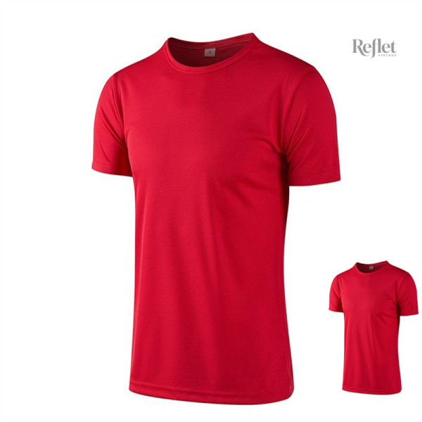 t-shirt-vintage-rouge-homme-1 T-shirt Vintage Rouge Homme