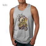 T-shirt tendance vintage homme, sans manches