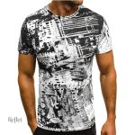 T-shirt vert avec style vintage pour hommes