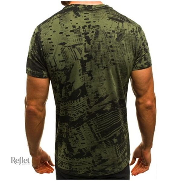 T-shirt décontracté vert pour un look tendance