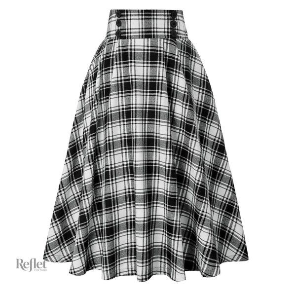 Style rétro avec jupe crayon féminine