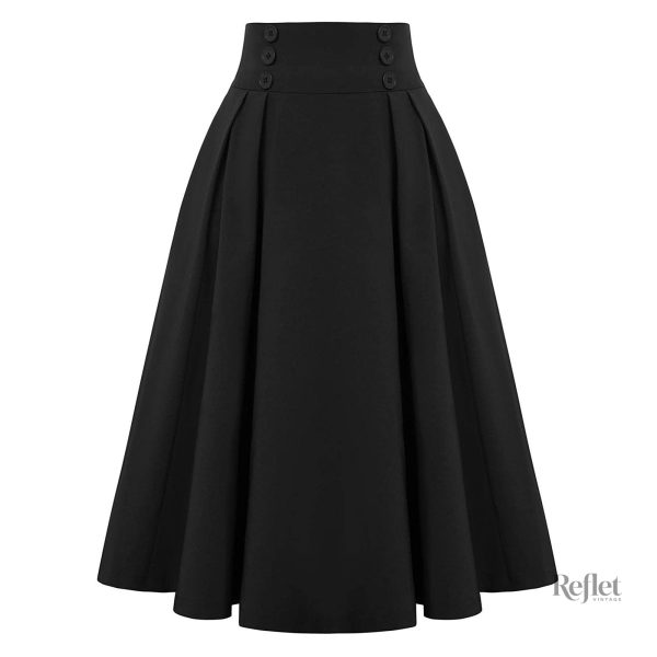 Jupe midi années 80 au style audacieux