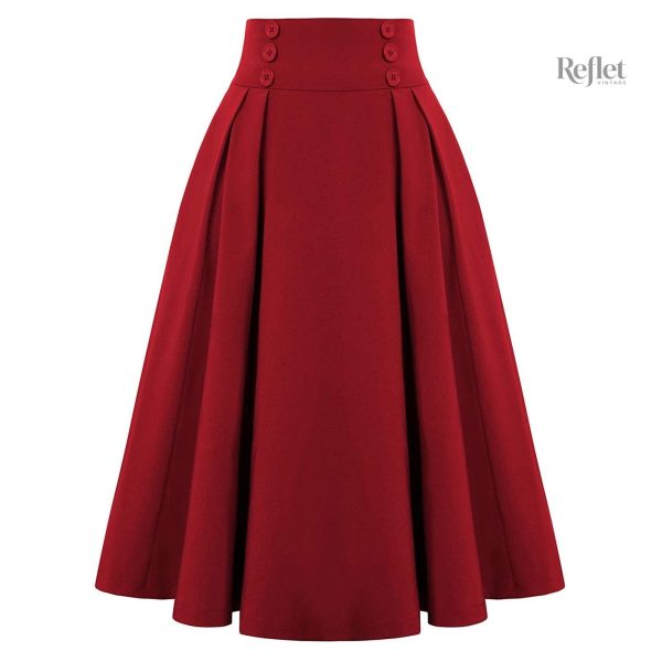 Jupe à taille haute années 80 pour silhouette stylée