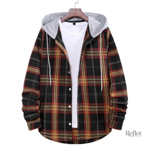 Veste A Carreaux Homme Vintage
