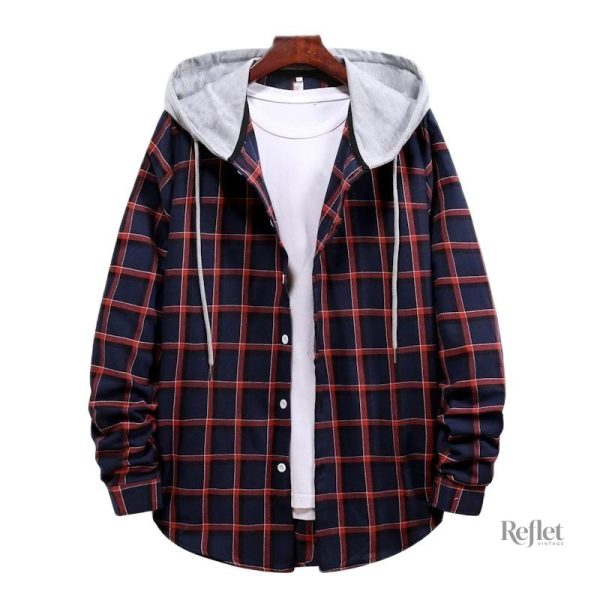 Veste à carreaux pour un look vintage