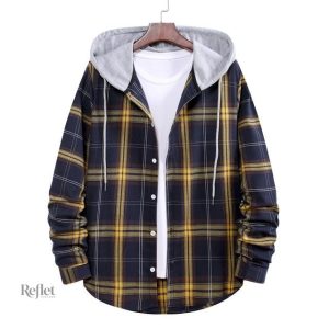 Veste vintage homme à motifs carreaux