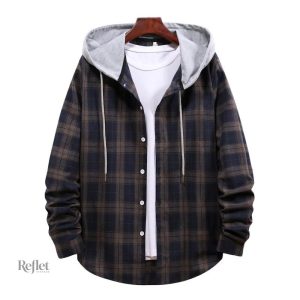 Veste élégante à carreaux pour hommes