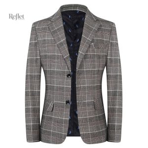 Veste à carreaux vintage pour homme