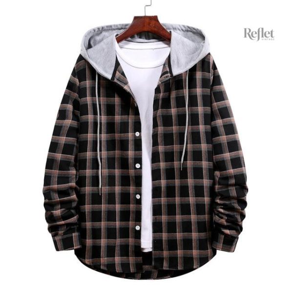 Veste à carreaux classique pour homme