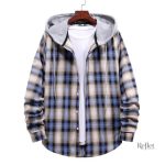Veste à carreaux homme style rétro