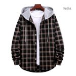 Veste à motifs carreaux pour homme