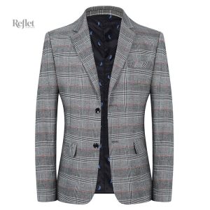 Veste plaid homme au style rétro