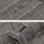 Veste à motifs carrés pour homme élégant