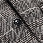 Veste rétro en tartan pour hommes