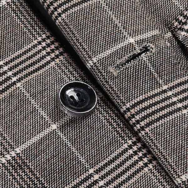 Veste rétro en tartan pour hommes
