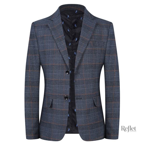 Veste en flanelle à motifs pour homme