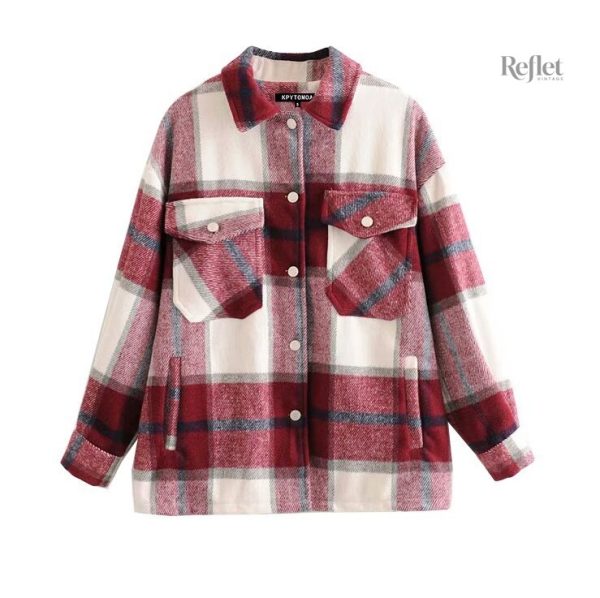 Style vintage avec motifs à carreaux pour femme
