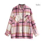 Veste femme à motifs rétro en tissu léger