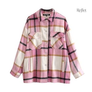 Veste femme à motifs rétro en tissu léger