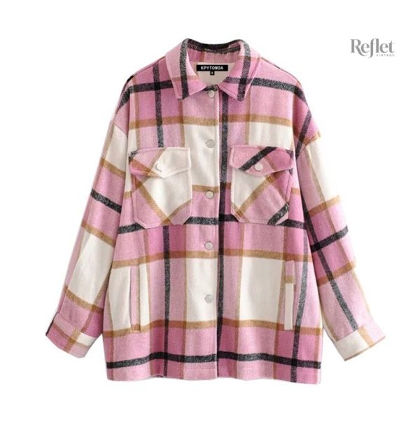 Veste femme à motifs rétro en tissu léger