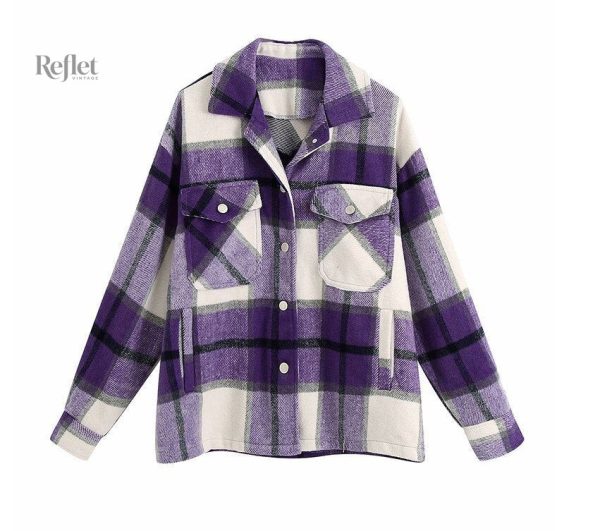 Veste à carreaux pour un style décontracté