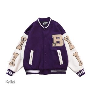 Veste femme vintage inspirée des styles de baseball