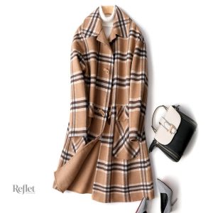 Veste féminine au style rétro et décontracté