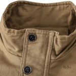 Veste kaki élégante pour homme, style rétro