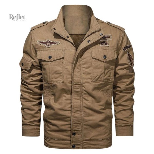 Veste vintage homme en kaki