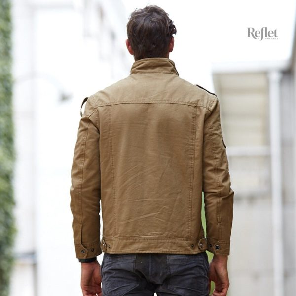 Veste kaki homme au style intemporel