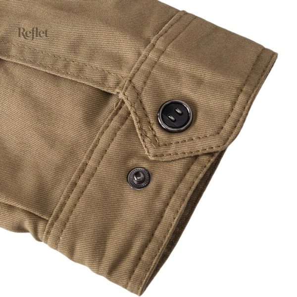 Look vintage avec cette veste kaki homme