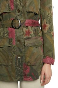 Veste femme style rétro camouflage
