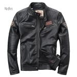 Veste cuir vintage homme pour moto