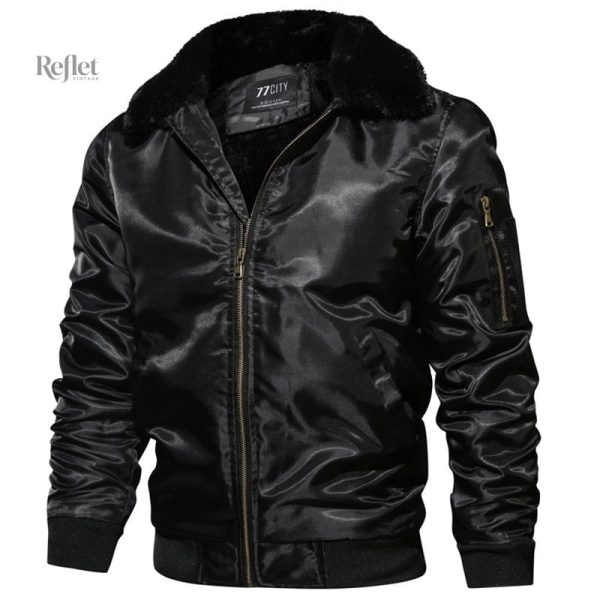 veste-cuir-noir-homme-vintage-1 Veste Cuir Noir Homme