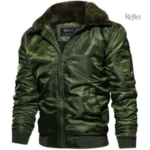 Veste vintage en cuir pour homme