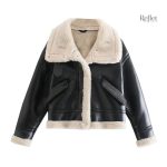 Veste cuir vintage femme en style classique et intemporel
