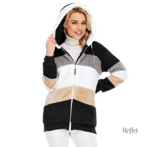 Veste d'hiver à motif classique pour femme