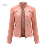Veste femme en cuir au style chic rétro