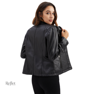 Veste vintage femme en cuir véritable