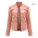 Veste vintage en cuir doux pour femme