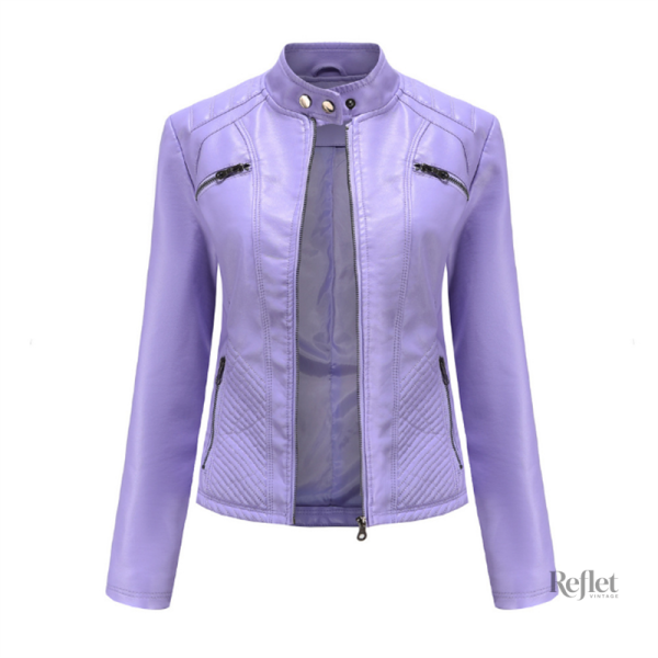 Veste en cuir femme au style intemporel