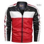 Veste en cuir vintage homme