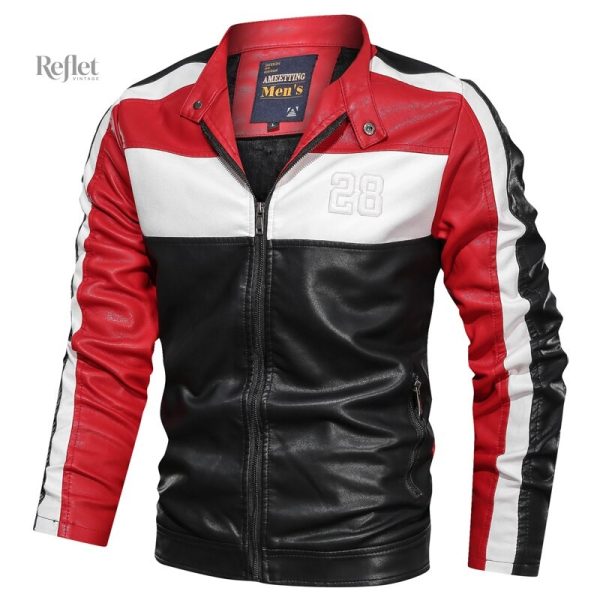 Veste rétro en cuir pour une mode durable