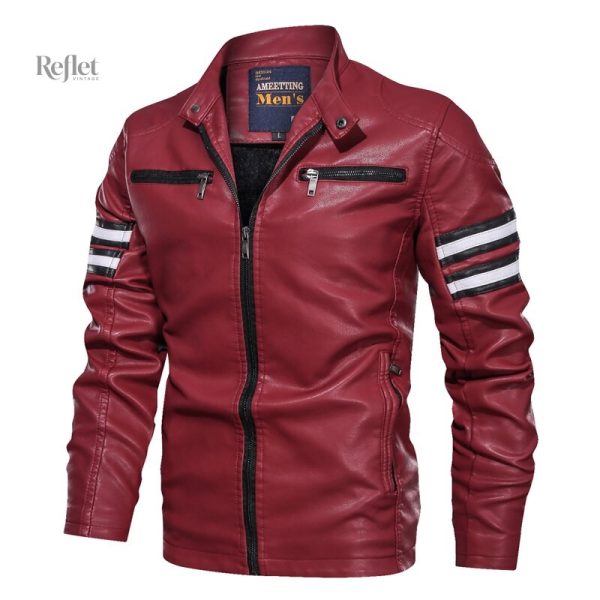 Veste en cuir vintage pour les amateurs de mode