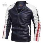 Veste en cuir vintage avec finitions soignées