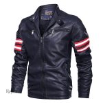 Veste masculine en cuir au style tendance