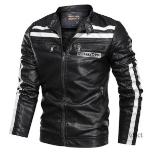 Veste vintage en cuir pour une allure classique