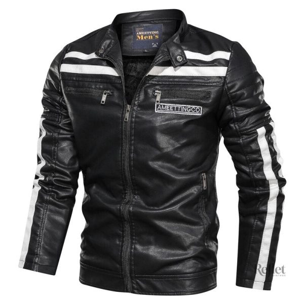 Veste vintage en cuir pour une allure classique